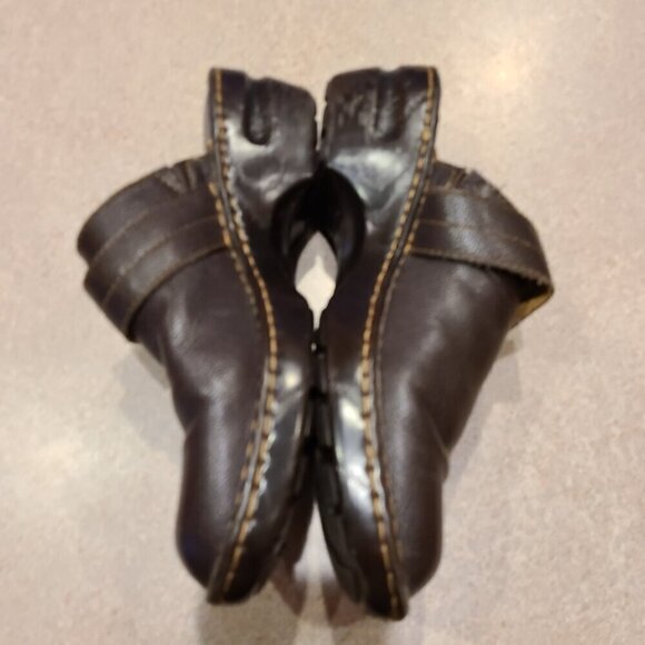 BOC Born Concept C31606 Brown Leather Slip On Clog Shoe Women Size US 10 EU 42 - Picture 5 of 11